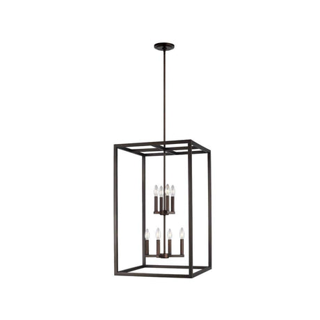 Generation Lighting 5134508EN-710 – Zire 8-Light Chandelier in Bronze with Integrated LED lighting solution.