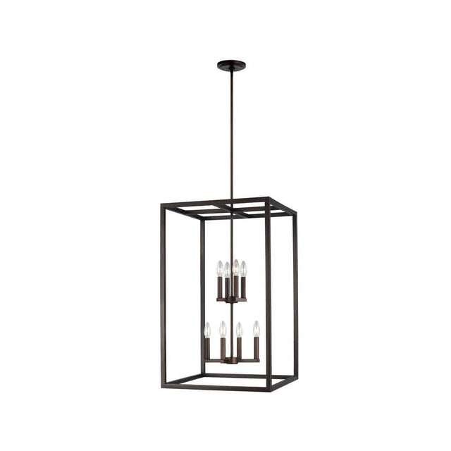 Generation Lighting 5134508EN-710 – Zire 8-Light Chandelier in Bronze with Integrated LED lighting solution.