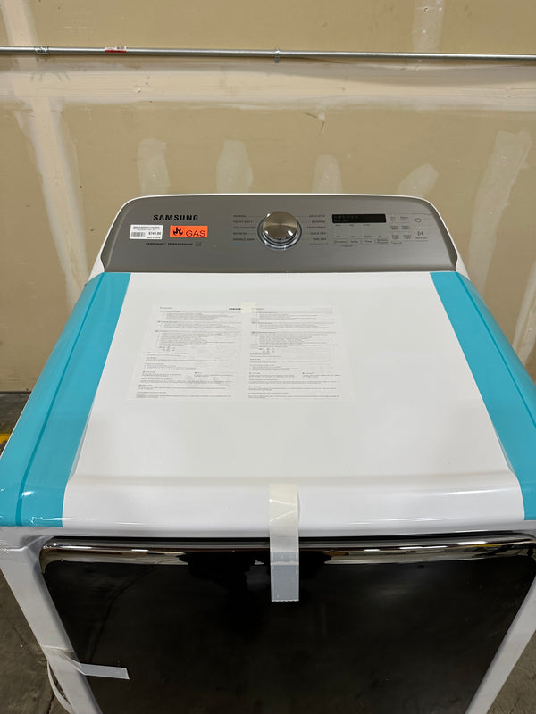 Samsung Gas Dryer with Steam Features in White