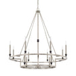 Capital Lighting 225241BT - Tux 4 Light 16 inch Black Tie Semi-Flush Mount Ceiling Light, Convertible Dual Mount.