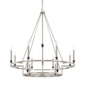 Capital Lighting 225241BT - Tux 4 Light 16 inch Black Tie Semi-Flush Mount Ceiling Light, Convertible Dual Mount.