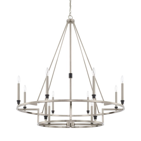 Capital Lighting 225241BT - Tux 4 Light 16 inch Black Tie Semi-Flush Mount Ceiling Light, Convertible Dual Mount.