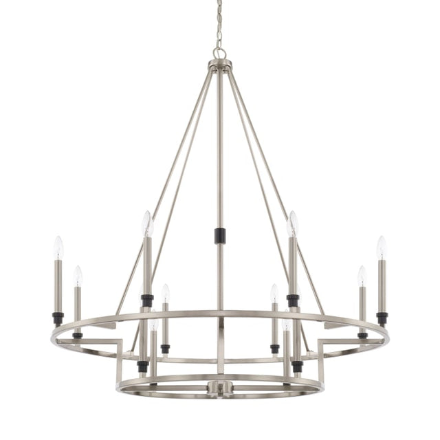 Capital Lighting 225241BT - Tux 4 Light 16 inch Black Tie Semi-Flush Mount Ceiling Light, Convertible Dual Mount.