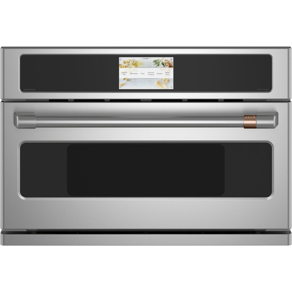Café Built-In Convection Microwave Platinum Glass
