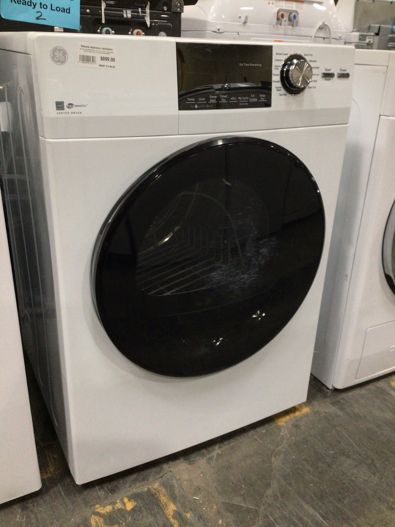 GE GFD14ESSNWW 24" 4.3 Cu.Ft. Front Load Vented Electric Dryer with Stainless Steel Basket