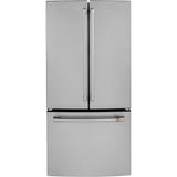 Cafe CWE19SP2NS1 33 Inch Counter Depth French Door Smart Refrigerator with 18.6 cu. ft. Capacity, Internal Water Dispenser, Ice Maker, TwinChill™ Evaporators, Temperature-Controlled Drawer, Enhanced S