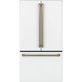 Cafe CWE23SP4MW2 36 Inch Counter Depth French Door Smart Refrigerator with 23.1 Cu. Ft. Capacity, TwinChill™ Evaporators, Temperature-Controlled Drawer, Wi-Fi, Internal Water\Ice Dispenser, and ENERGY.