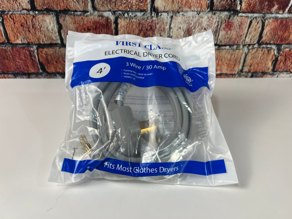 First Class 3-Prong Dryer Plug 4'