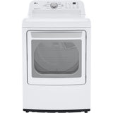 LG DLG7151W 27 Inch Gas Dryer with 7.3 Cu. Ft. Capacity, 8 Dryer Programs, Wrinkle Care, Speed Dry, Sensor Dry, FlowSense™ Duct Clogging Indicator, and Energy Star Certified: White - Scratch & Dent