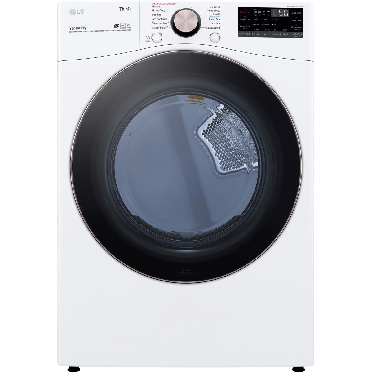 Image of LG DLEX4000W 7.4 cu. ft. Ultra Large Capacity Smart wi-fi Enabled Front Load Electric Dryer with TurboSteam™ and Built-In Intelligence.