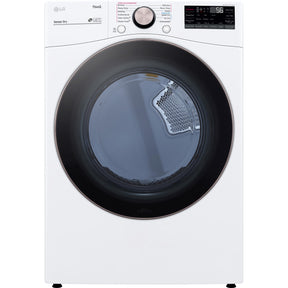 Image of LG DLEX4000W 7.4 cu. ft. Ultra Large Capacity Smart wi-fi Enabled Front Load Electric Dryer with TurboSteam™ and Built-In Intelligence.