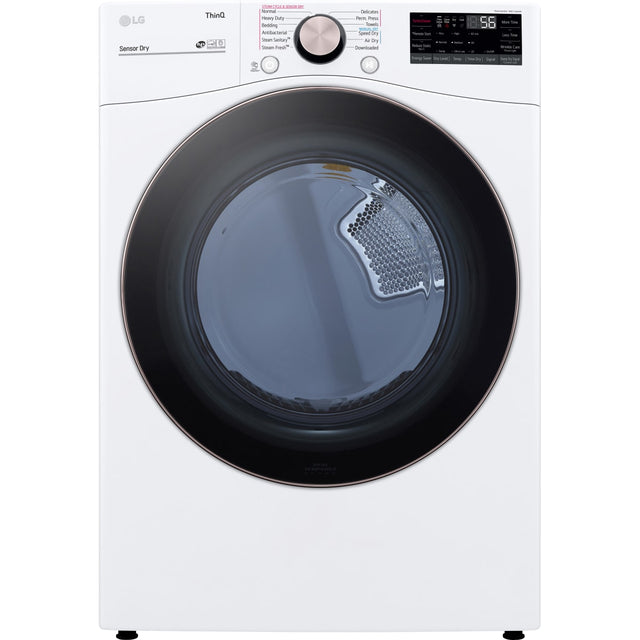 Image of LG DLEX4000W 7.4 cu. ft. Ultra Large Capacity Smart wi-fi Enabled Front Load Electric Dryer with TurboSteam™ and Built-In Intelligence.