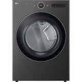 LG DLEX6700B 7.4 Cu. Ft. Stackable Smart Electric Dryer with TurboSteam - Black Steel for luxury appliances sale