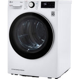 LG DLHC1455W 4.2 CF COMPACT FRONT LOAD DRYER with Dual Inverter HeatPump technology for energy-efficient drying.