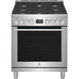 Electrolux ECFD3068AS 30" Dual-Fuel Freestanding Range with five burners and stainless steel finish.