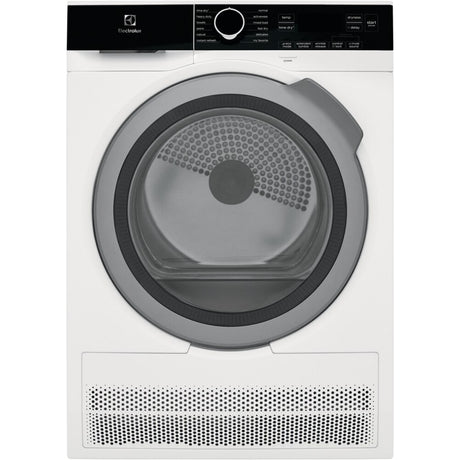 Electrolux ELFE4222AW - 24" 4.0 Cu. Ft. Compact Ventless Front Load Electric Dryer – White on display for appliance liquidation.