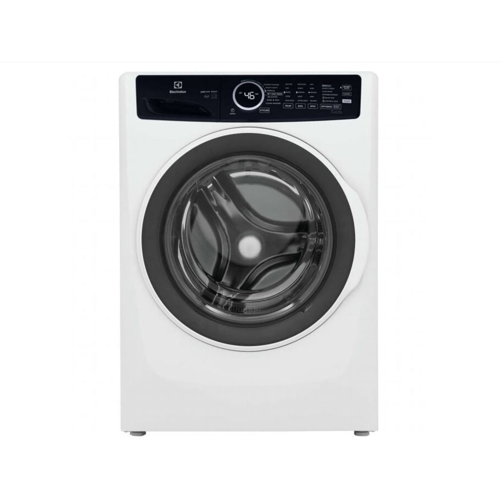 Electrolux ELFW7437AW 27 Inch Front Load Washer with 4.5 Cu. Ft. Capacity, LuxCare® Wash System, Stainless Steel Drum, Reversible Door, Control Lock, 7 Wash Cycles, Steam Option