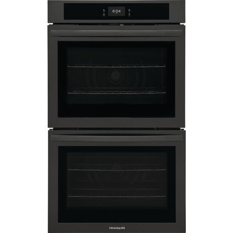 FRIGIDAIRE FCWD3027AB 30" Double Electric Wall Oven with Fan Convection BLACK for appliance liquidation and discounted premium appliances.