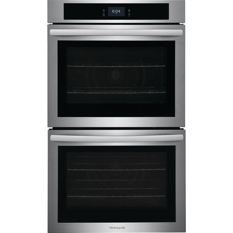 Frigidaire FCWD3027AS - 30-inch Double Electric Wall Oven with Fan Convection, Stainless Steel