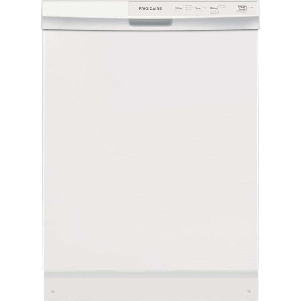 Frigidaire 24-inch built-in dishwasher, 60 dBA, white