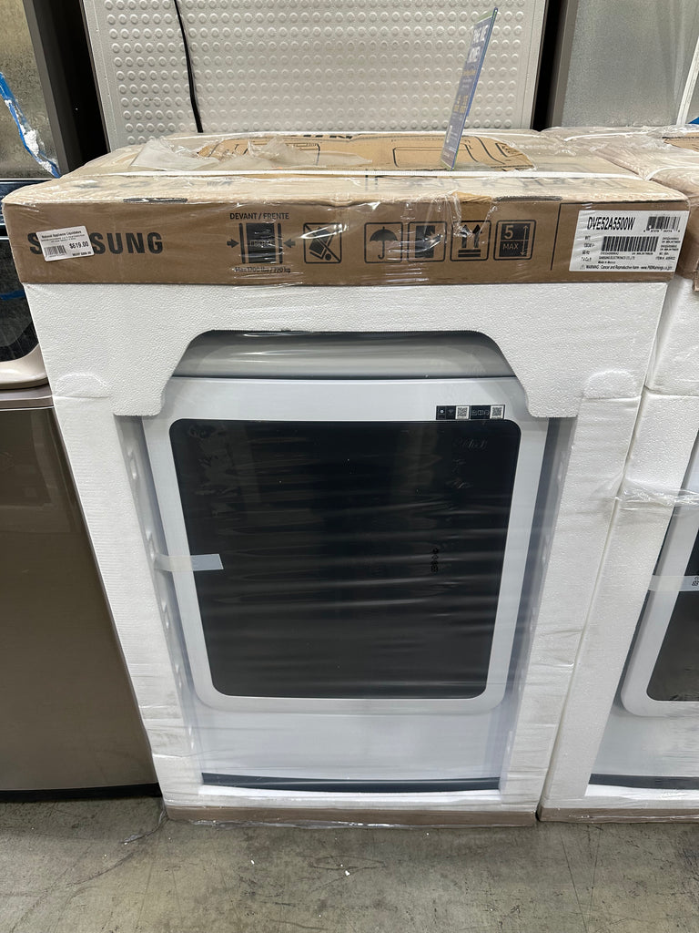 SAMSUNG 7.4 cu. ft. Smart Electric Dryer in White