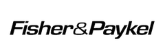 Fisher & Paykel logo showcasing luxury appliances and kitchen solutions, ideal for appliance liquidation and overstock deals.