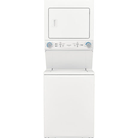 Frigidaire FLCE7522AW 27 Inch Electric Laundry Center with 3.9 Cu. Ft. Washer Capacity, 10 Wash Cycles, 5.6 cu. ft. Dryer Capacity, 6 Dry Cycles, MaxFill™ Option.