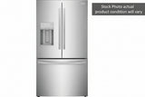 Frigidaire FRFC2323AS - 23 Cu. Ft. Counter-Depth French Door Refrigerator - Scratch & Dent in stainless steel finish.
