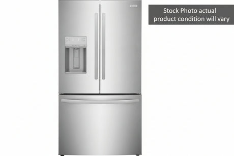 Frigidaire FRFC2323AS - 23 Cu. Ft. Counter-Depth French Door Refrigerator - Scratch & Dent in stainless steel finish.