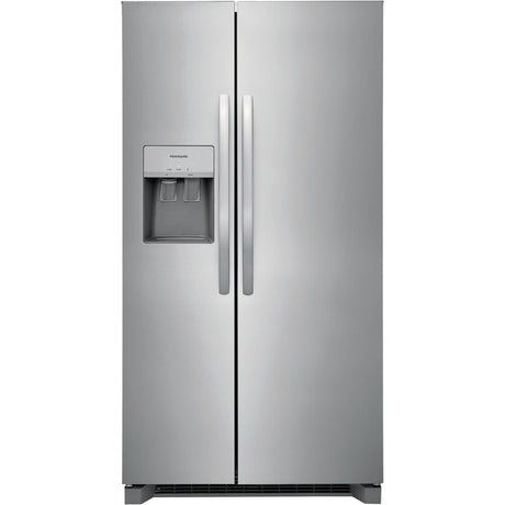 Frigidaire FRSS2623AS - 25.6 Cu. Ft. Side-by-Side Freestanding Refrigerator with EvenTemp Cooling System, Stainless Steel