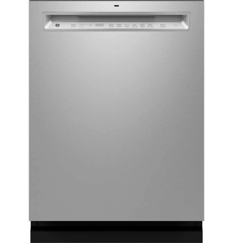 GE GDF670SYVFS 24 in. Fingerprint Resistant Stainless Steel Front Control Built-In Tall Tub Dishwasher w/ 3rd Rack, Bottle Jets, 45 dBA
