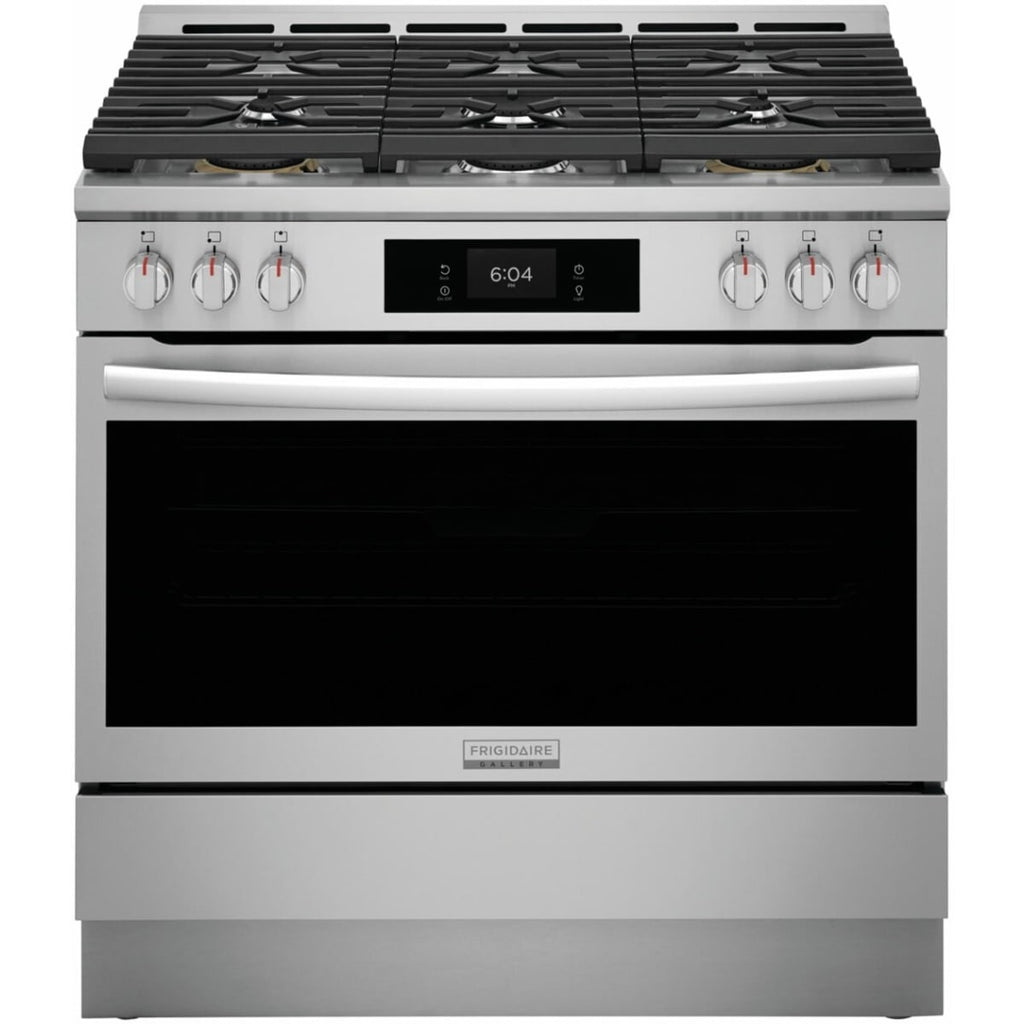 Frigidaire GCFD3661AF 36 Inch Freestanding Dual Fuel Range with 6 Sealed Burners, 4.6 cu. ft. Convection Oven - Open Box