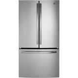 GE GNE27JYMFS - ENERGY STAR 27.0 Cu. Ft. Fingerprint Resistant French-Door Refrigerator, Stainless Steel