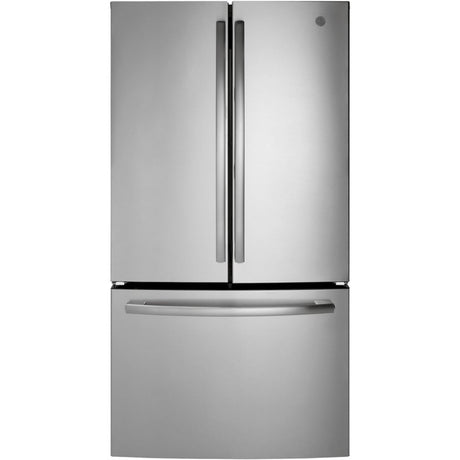 GE GNE27JYMFS - ENERGY STAR 27.0 Cu. Ft. Fingerprint Resistant French-Door Refrigerator, Stainless Steel