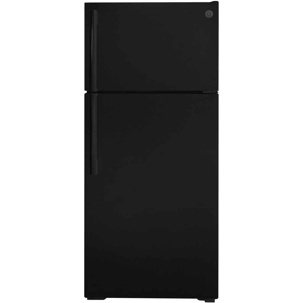 GE Top Freezer Refrigerator 16.6 Cu. Ft. Black