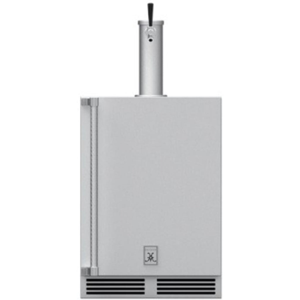 Hestan GFDSR241 - OUTDOOR SINGLE FAUCET BEER DISPENSER, SOLID DOOR, WITH LOCK, RIGHT HINGED, 24"
