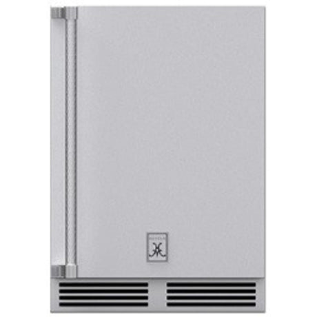 Hestan GRWSR24 - OUTDOOR DUAL ZONE REFRIGERATOR WITH WINE, SOLID DOOR, WITH LOCK, RIGHT HINGED, 24".