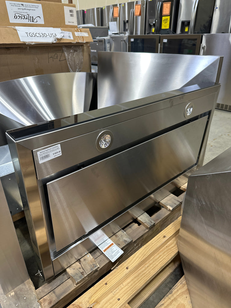 ELICA ELG636S3 Wall Mount Range Hood with 3-Speed + Booster, 600 CFM Blower, Touch Controls, LED Lighting, Dishwasher-Safe Mesh Filter, and CFM Reduction: 36 Inch