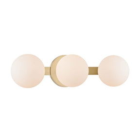 Hudson Valley 9083-AGB - Baird 3 Light Bath Vanity - 17 Inches Wide by 4.75 Inches High, Finish Color: Aged Brass