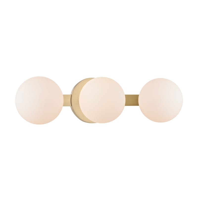 Hudson Valley Baird 3 Light Bath Vanity Aged Brass
