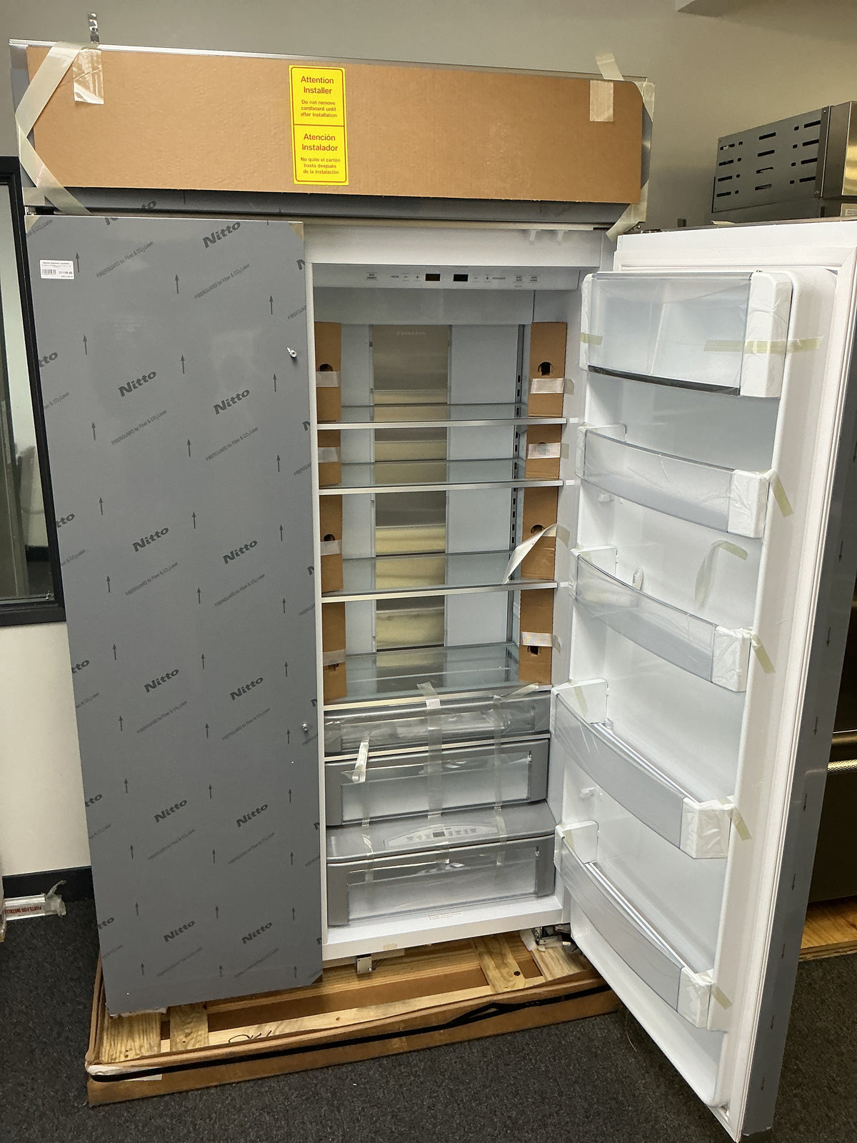 GE Monogram ZISS480NNSS Built-In Side-by-Side Refrigerator (Open Box / Scratch & Dent)