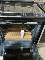 Whirlpool WEG515S0LV 30 in 5.0 cu ft Slide-In Gas Range with Frozen Bake Technology, Black Stainless