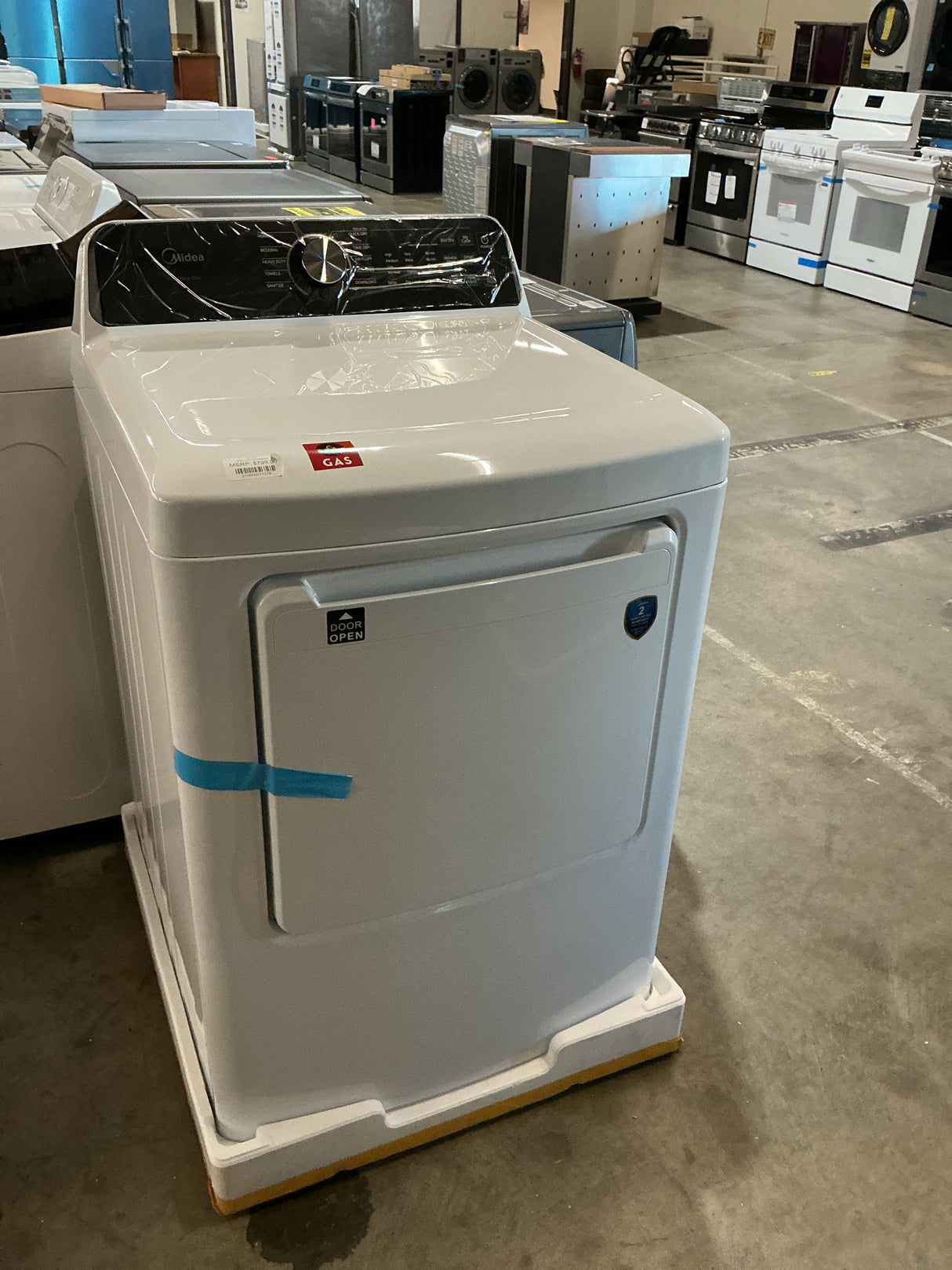 Midea MLTG45N4BWW Gas Dryer (Open-Box / Scratch & Dent)