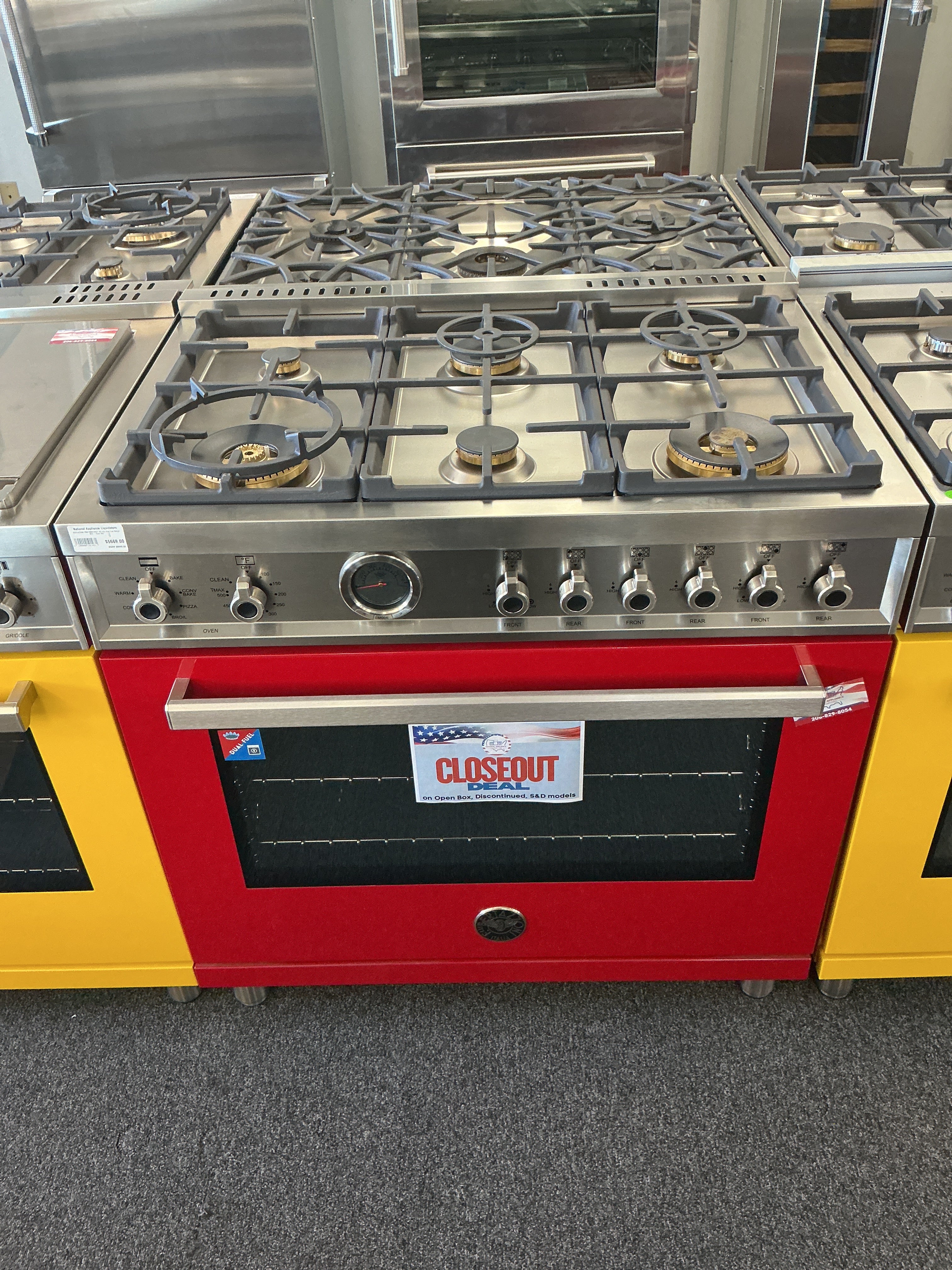 Bertazzoni PROF366DFSROT Dual Fuel Range (Open Box / Scratch