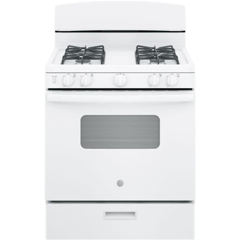 GE Gas Range with 4 Burners and Broiler