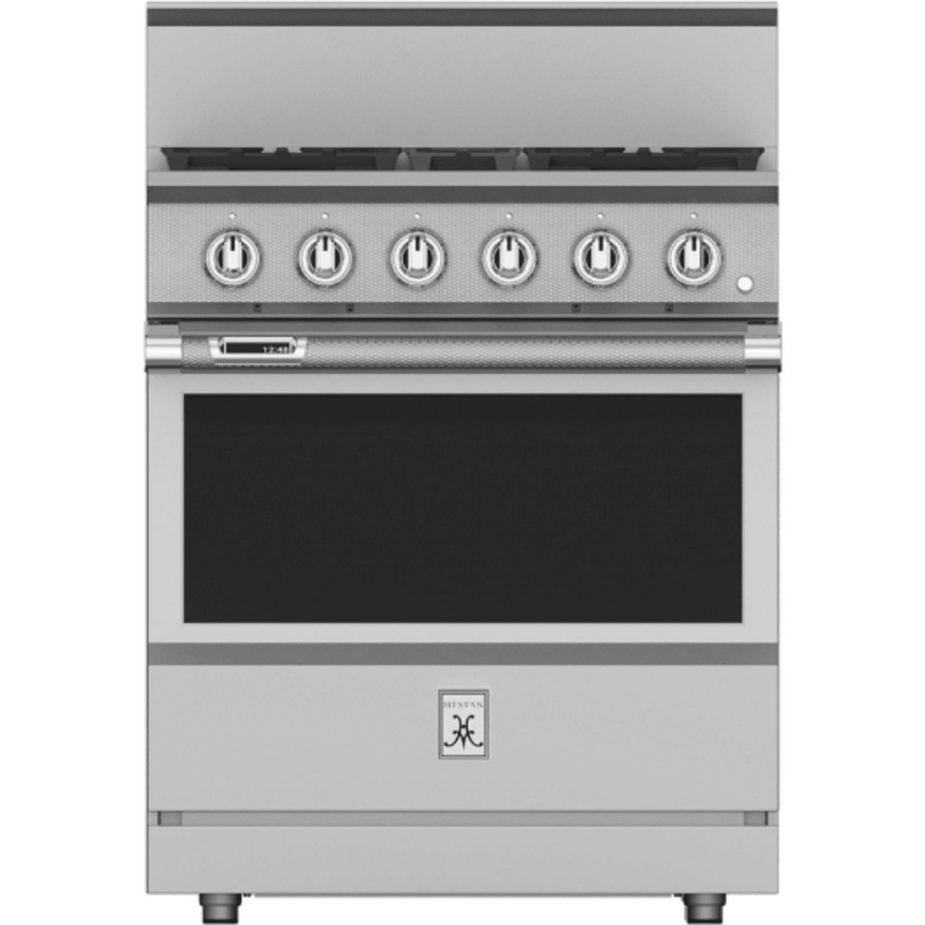 Hestan 30 Inch Dual Fuel Range with 4 Burners