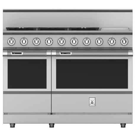 Hestan KRD485GD-NG - 48 Inch Freestanding Dual Fuel Range with 5 Burners, 12 Inch Griddle - Stainless Steel, Natural Gas