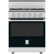 Hestan KRG304-NG-BK - 30 Inch Freestanding Professional Gas Range with 4 Sealed Burners, 4.9 Cu. Ft. Capacity - Stealth Black, Natural Gas