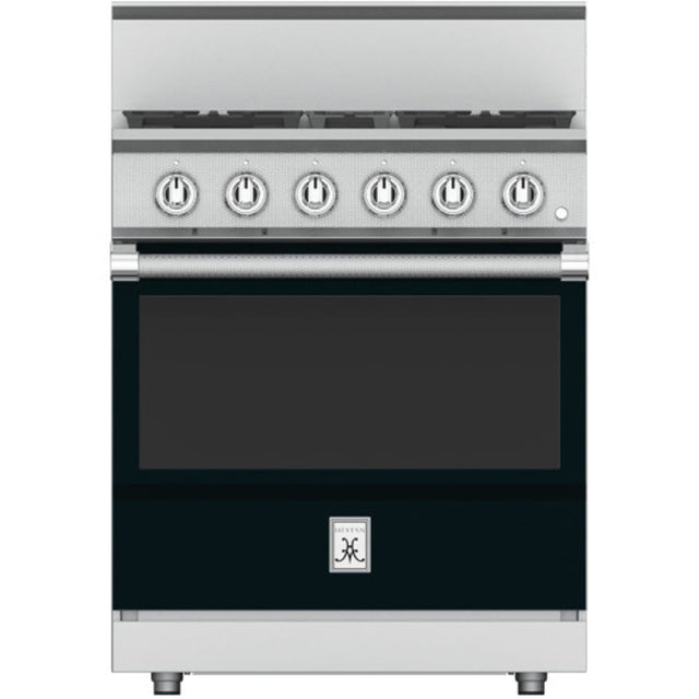 Hestan KRG304-NG-BK - 30 Inch Freestanding Professional Gas Range with 4 Sealed Burners, 4.9 Cu. Ft. Capacity - Stealth Black, Natural Gas