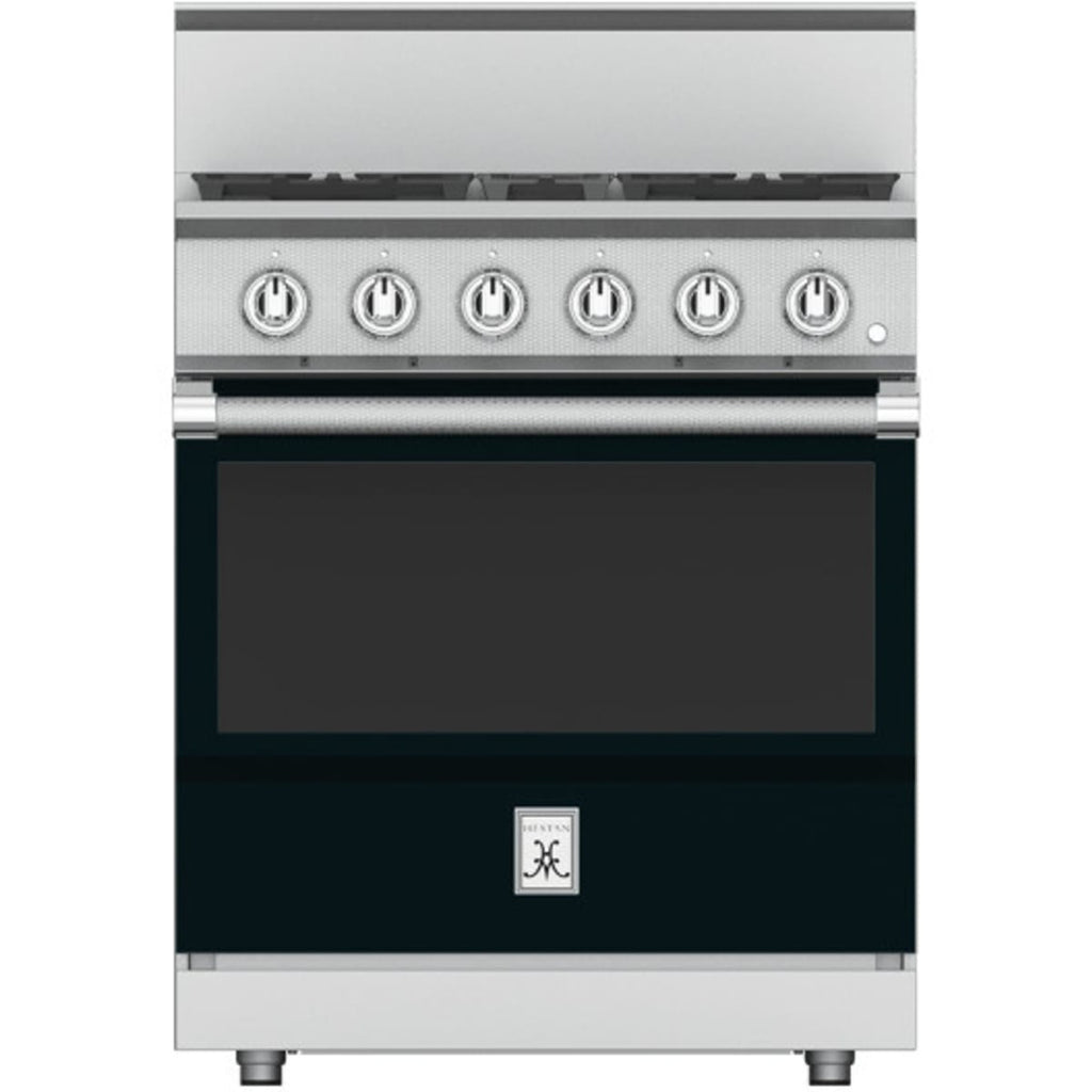 Hestan KRG304-NG-BK - 30 Inch Freestanding Professional Gas Range with 4 Sealed Burners, 4.9 Cu. Ft. Capacity - Stealth Black, Natural Gas